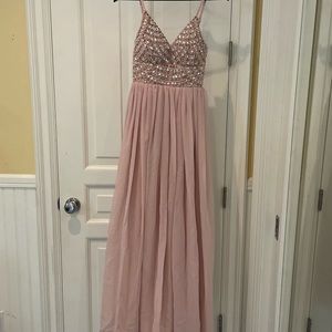 Speechless Pink Jeweled Prom Dress